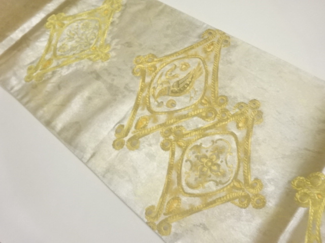 JAPANESE FUKURO OBI / WOVEN FLOWERS